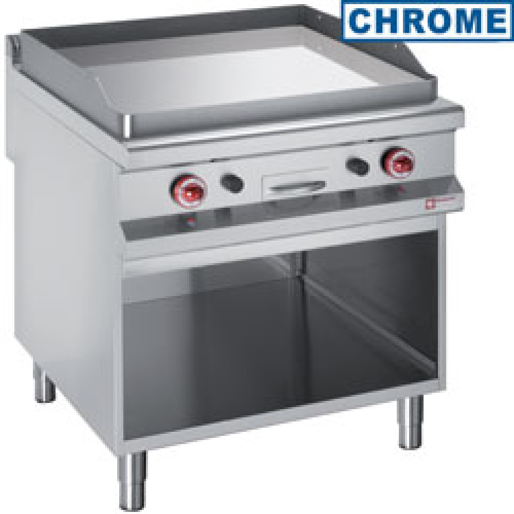Diamond Kochserie 900 Gas Grillplatte mit glatter Platte, hartverchromt 50 µm