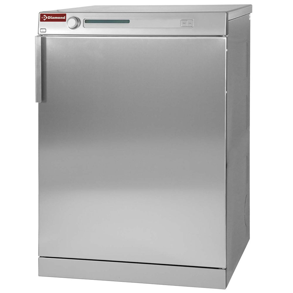 Diamond Wäschetrockner Wäschetrockner 8 kg "Edelstahl-Titanium" mit Ablauf