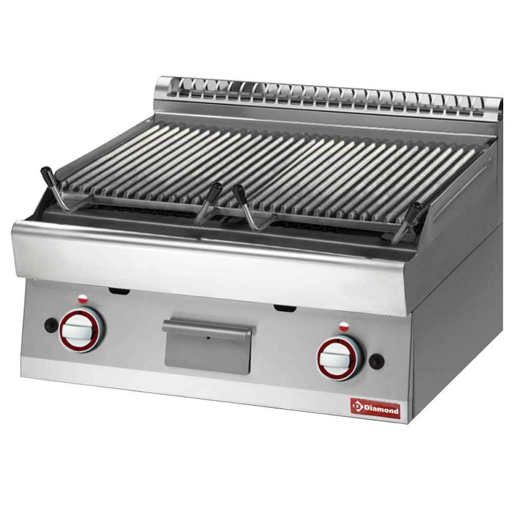 Diamond Lavastein-/Vaporgrill Lavasteingrill 1/2 Modul, Rost aus Eisen "doppelseitig"