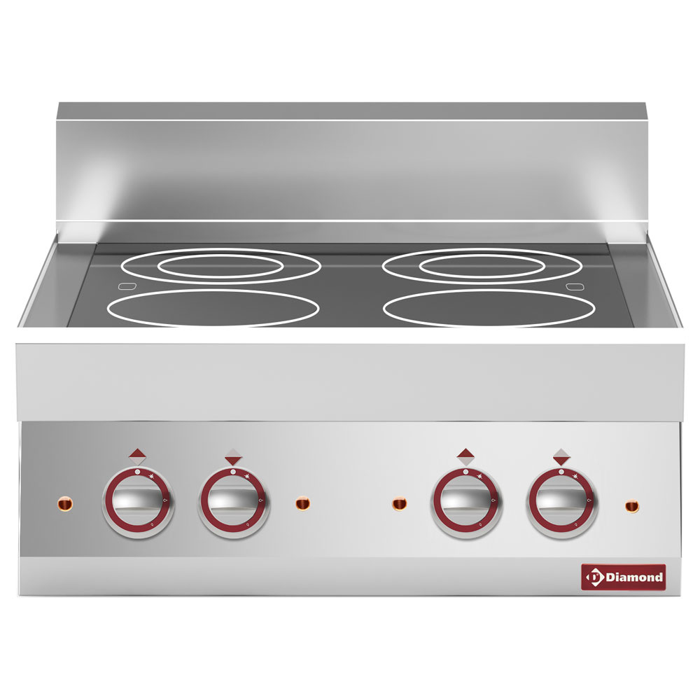 Diamond ELECTRIC - VITROCERAMIC Alpha 650" Glaskeramik-Elektroherd mit 4 Brennern