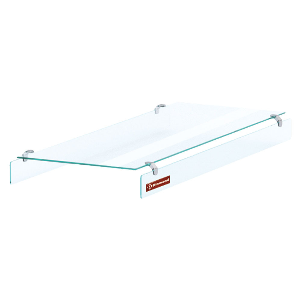 Diamond Self Drop In ARMONIA Zentralglas "rechter" Rand bei 90 ° auf jeder Seite, 2x GN 1/1