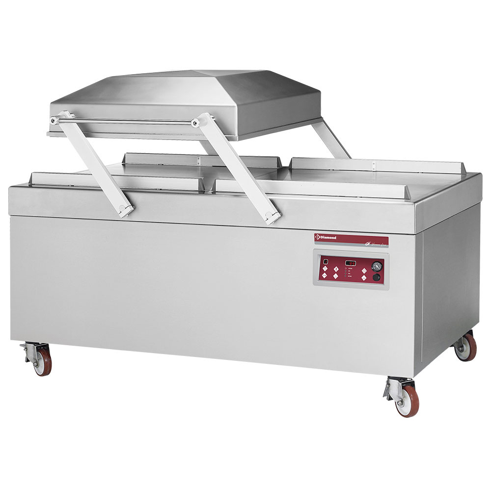 Diamond STANDARD Vakuummaschine, Doppelkammer 840x830xh250 mm. - 250 m3/h