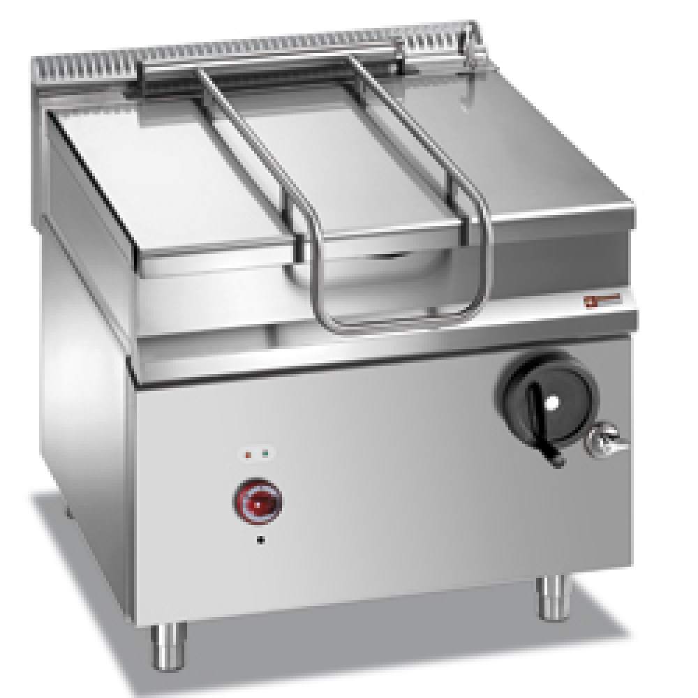 Diamond ELECTRIC Elektro Kippbratpfanne, Edelstahlbecken 75 Liter auf Unterbau