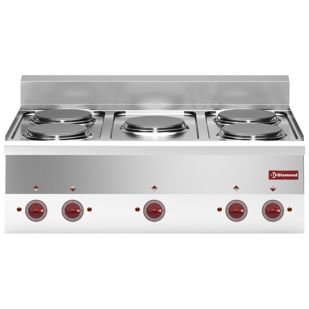 Diamond ELECTRIC Elektroherd 5 Kochplatten -Top-