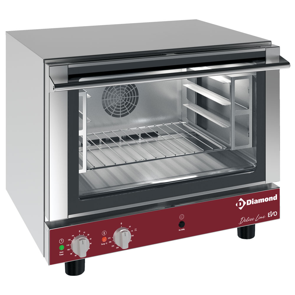 Diamond Baeckereioefen Elektro Konvektionsofen 4x 460x340 mm + manueller Befeuchter