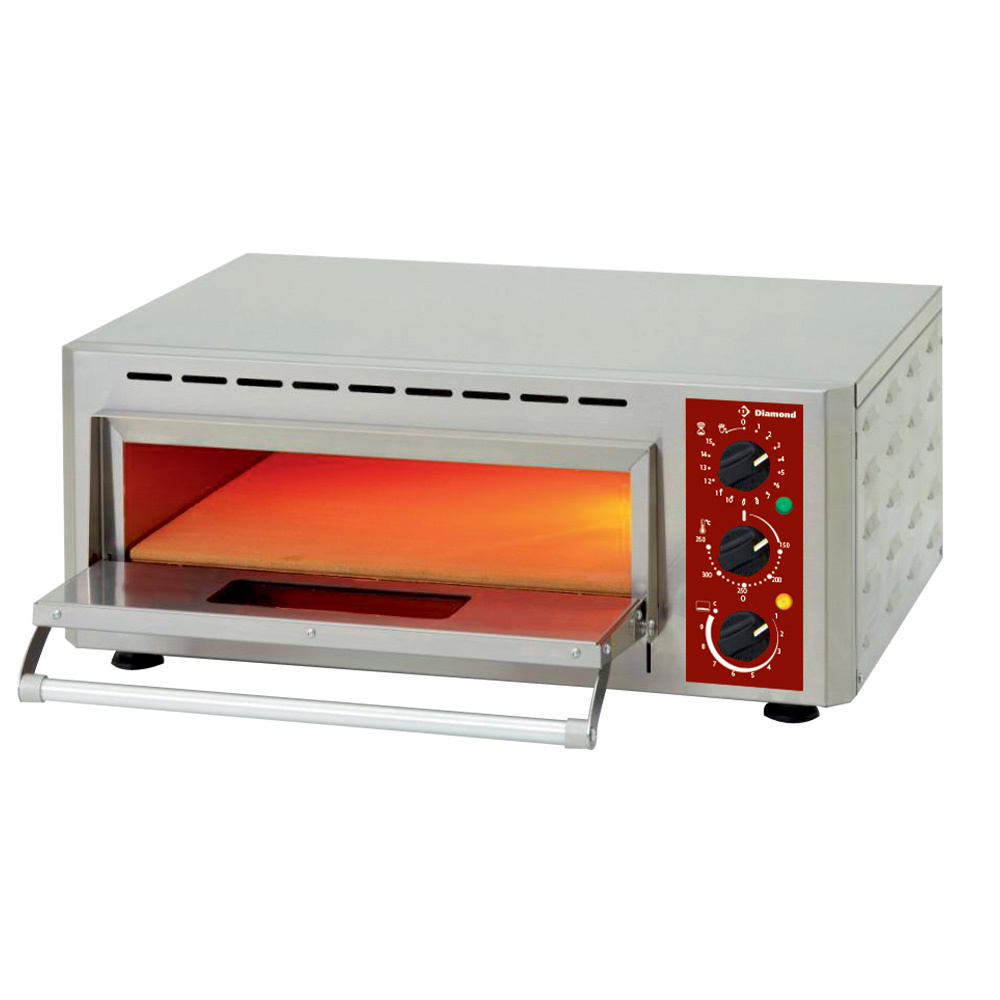 Diamond Pizzaoefen Elektro Pizzaofen, Kammer (3 kW), 430x430xh100 mm