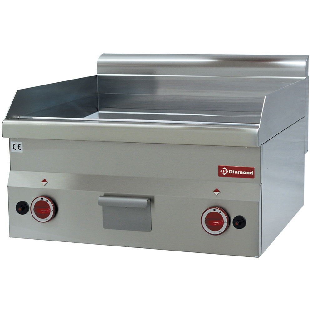 Diamond ELECTRIC Elektro Grillplatte, glatt "verchromt" -Top-