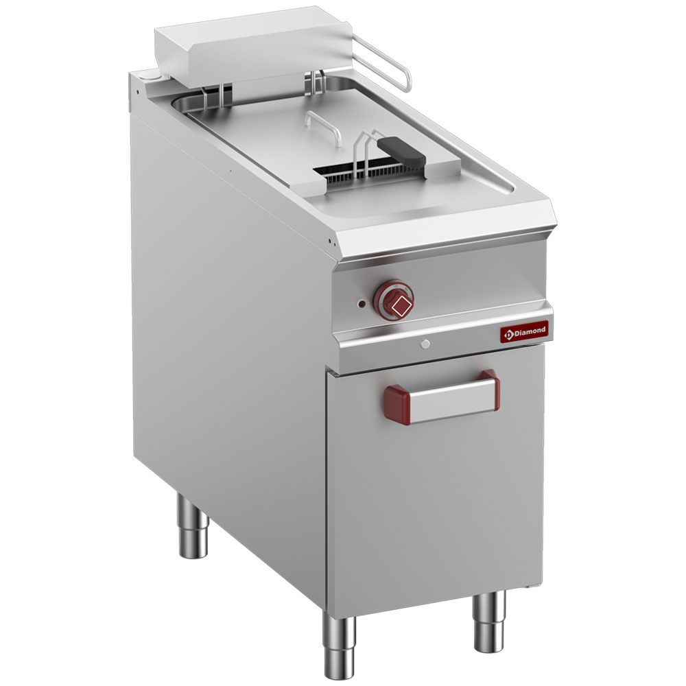 Diamond ELECTRIC Elektrische Fritteuse 1 Becken 18 Lit., auf Unterschrank