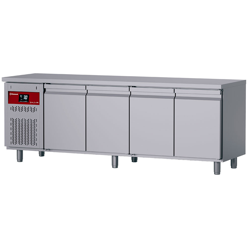 Diamond 700 MM / GN 1/1 Umluft- Kühltisch, 4 Türen GN 1/1, 550 Lit. Gruppe links