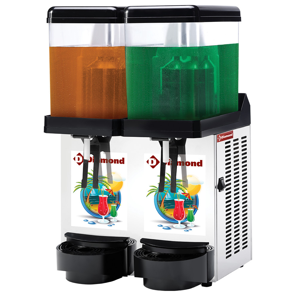 Diamond Getraenkedespender gekühlter Getränke-Dispenser, 2x 12 Lt.