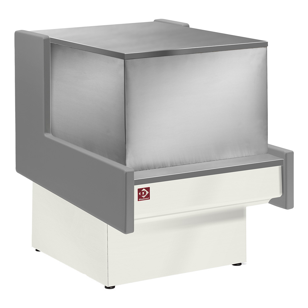 Diamond Vitrinen-Theken Kassenelement 700mm  - GRAU/WEISS