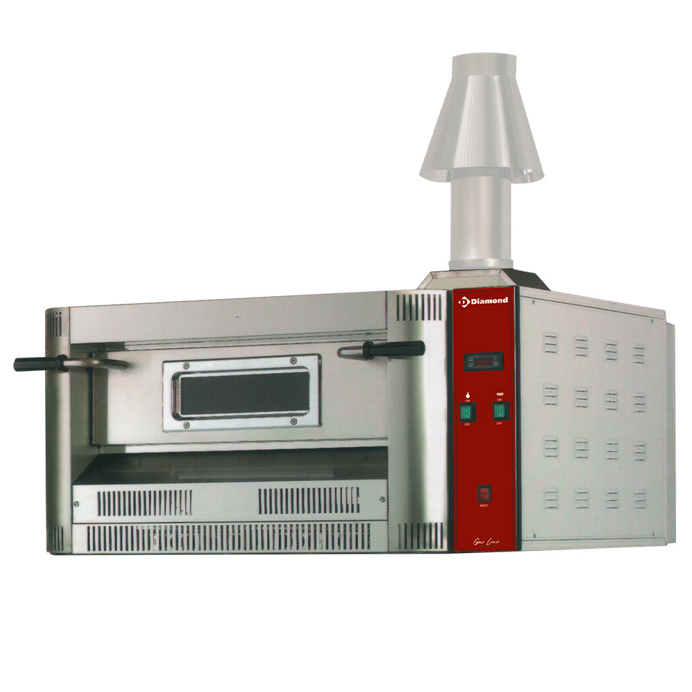 Diamond Pizzaoefen Gas Ofen, 4 Pizzen Ø 330 mm