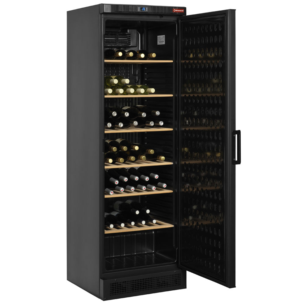 Diamond 380 Lt / BLACK Weinkühlschrank, belüfted, 380 Liter, SCHWARZ