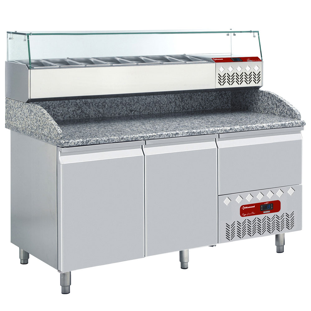 Diamond Khl- und Gefriertische Zusammenstellung Kühltisch und Kühlaufbau :