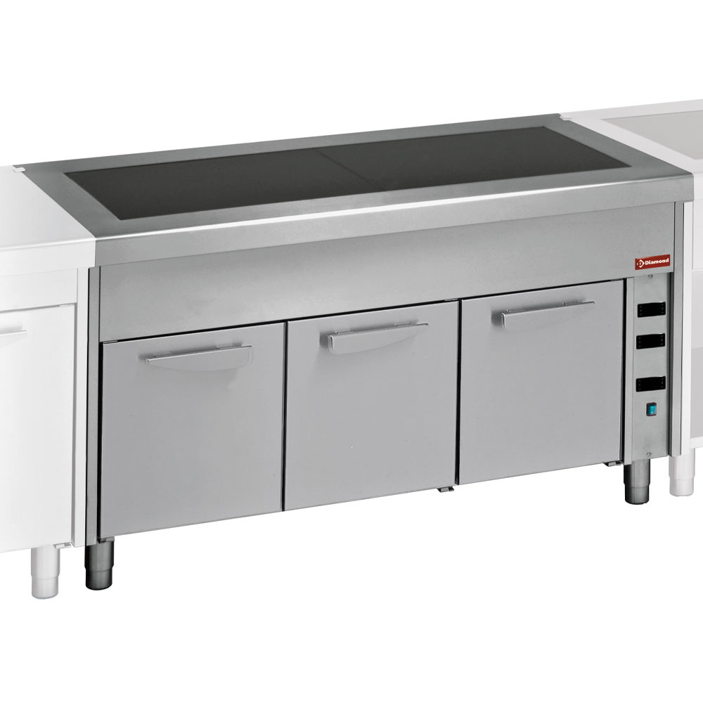 Diamond Modulare Self-service 800 Element Glaskeramik auf Wärmeschrank 3x GN 1/1