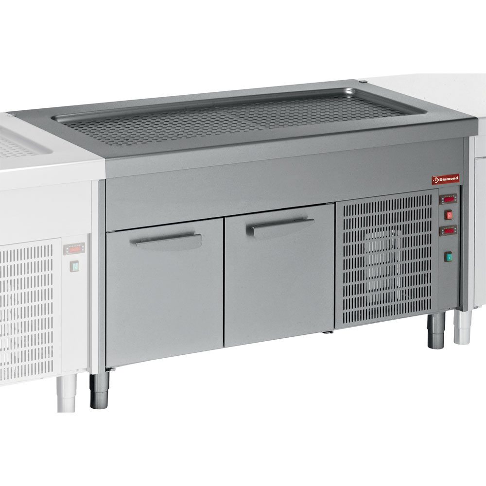 Diamond Modulare Self-service 800 Element Kühlplatte auf Kühlunterbau 4x GN 1/1