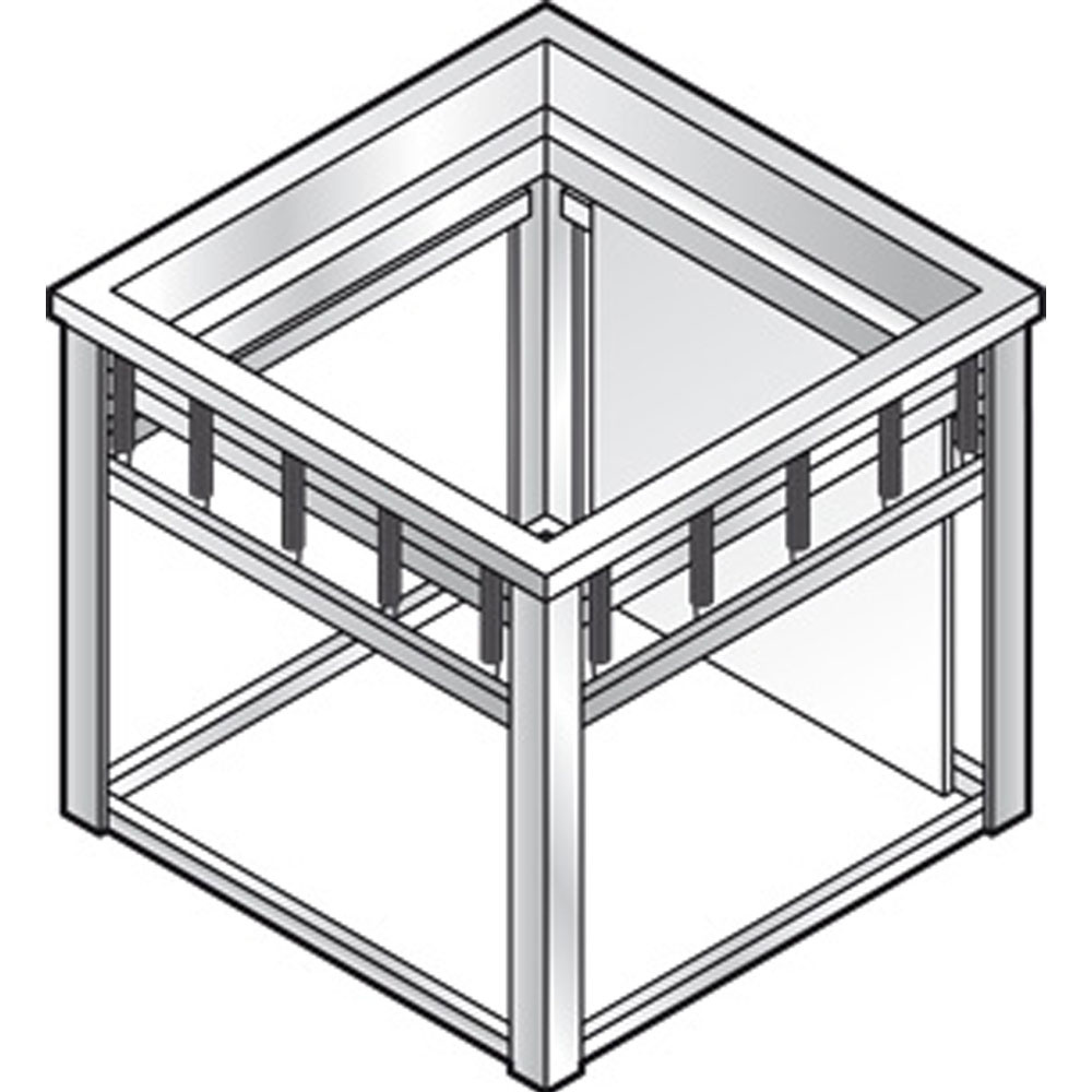 Diamond Self Drop In ARMONIA Neutrale Hebevorrichtung für Körbe 500x500 mm
