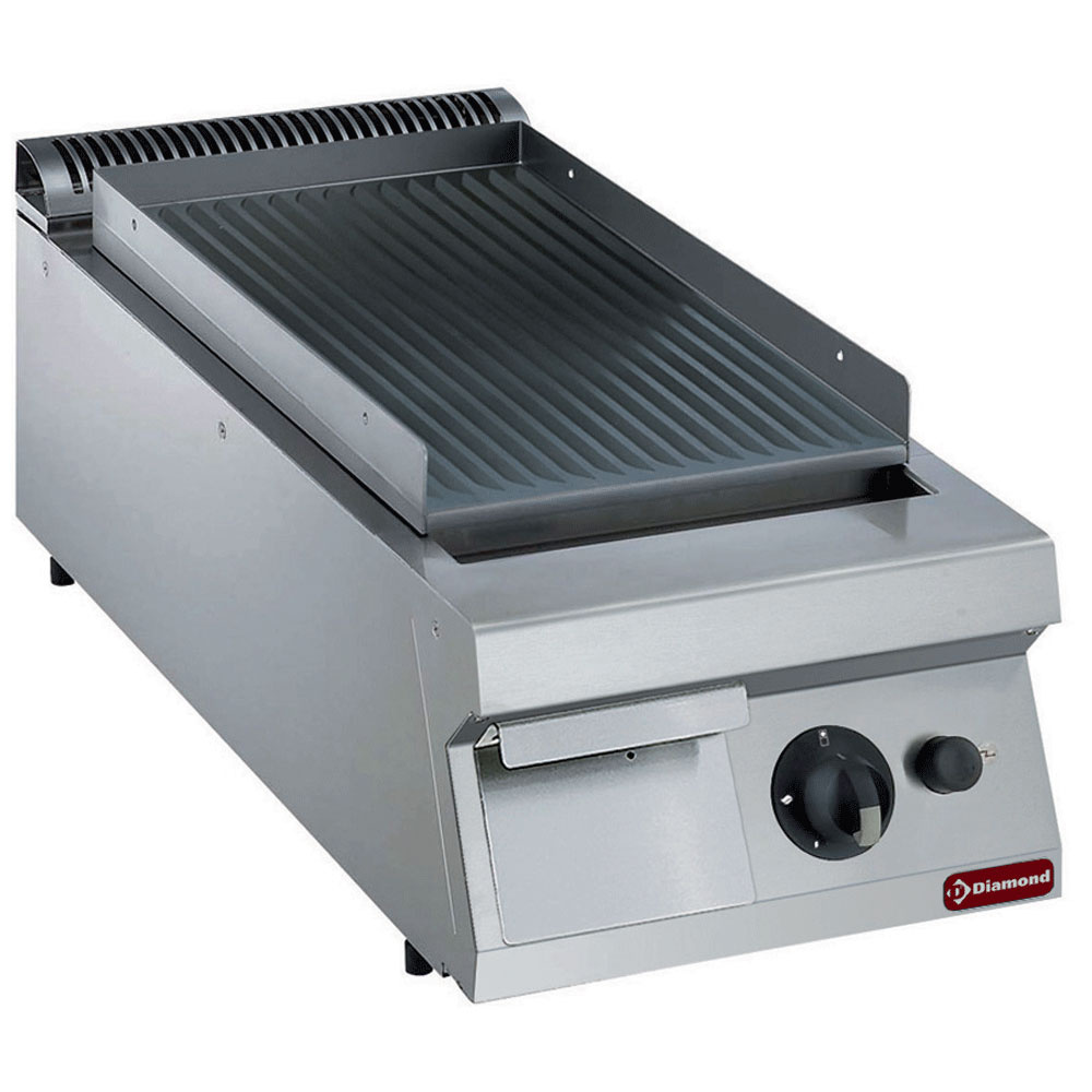 Diamond GAS Gas Grillplatte gerillt -TOP-