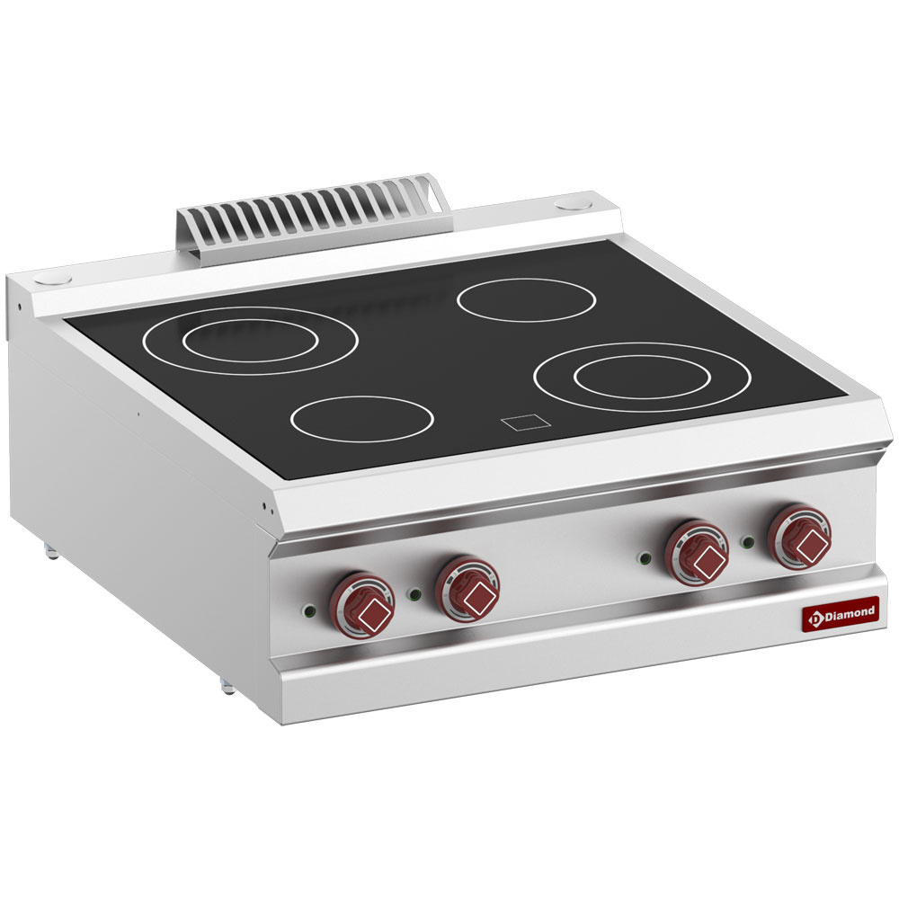 Diamond Kochserie OPTIMA 700 Elektroherd 4 Cerankochflächen -Top-