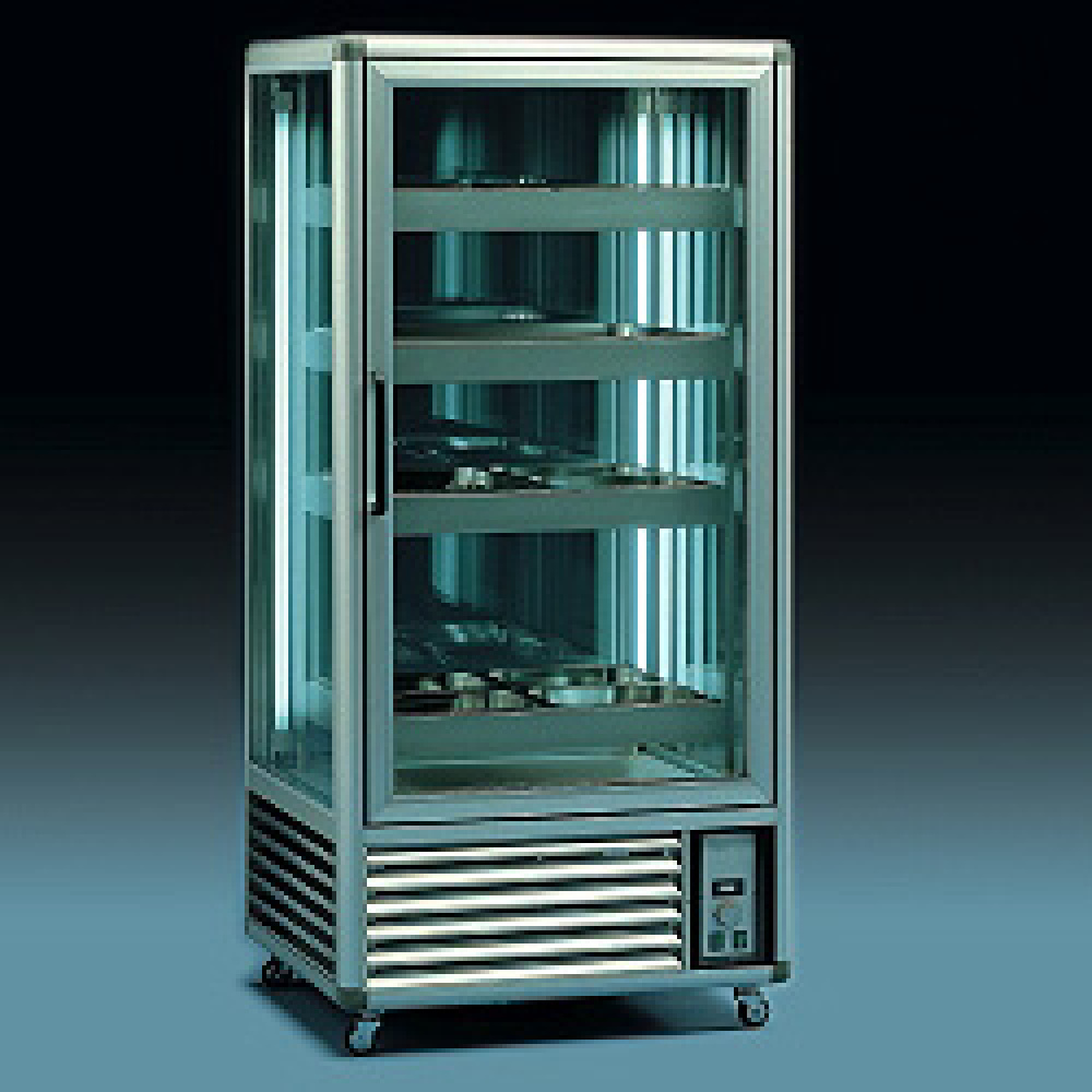 Diamond Vitrines T° positive & negative Negative Ausstellungsvitrine 4-seitig verglast