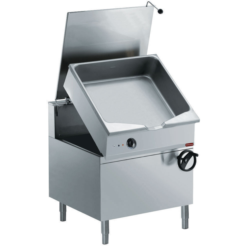 Diamond Kochserie 900+ Auto. Elek. Kippbratpfanne, "Duomat" Becken 100 L auf Untergestell