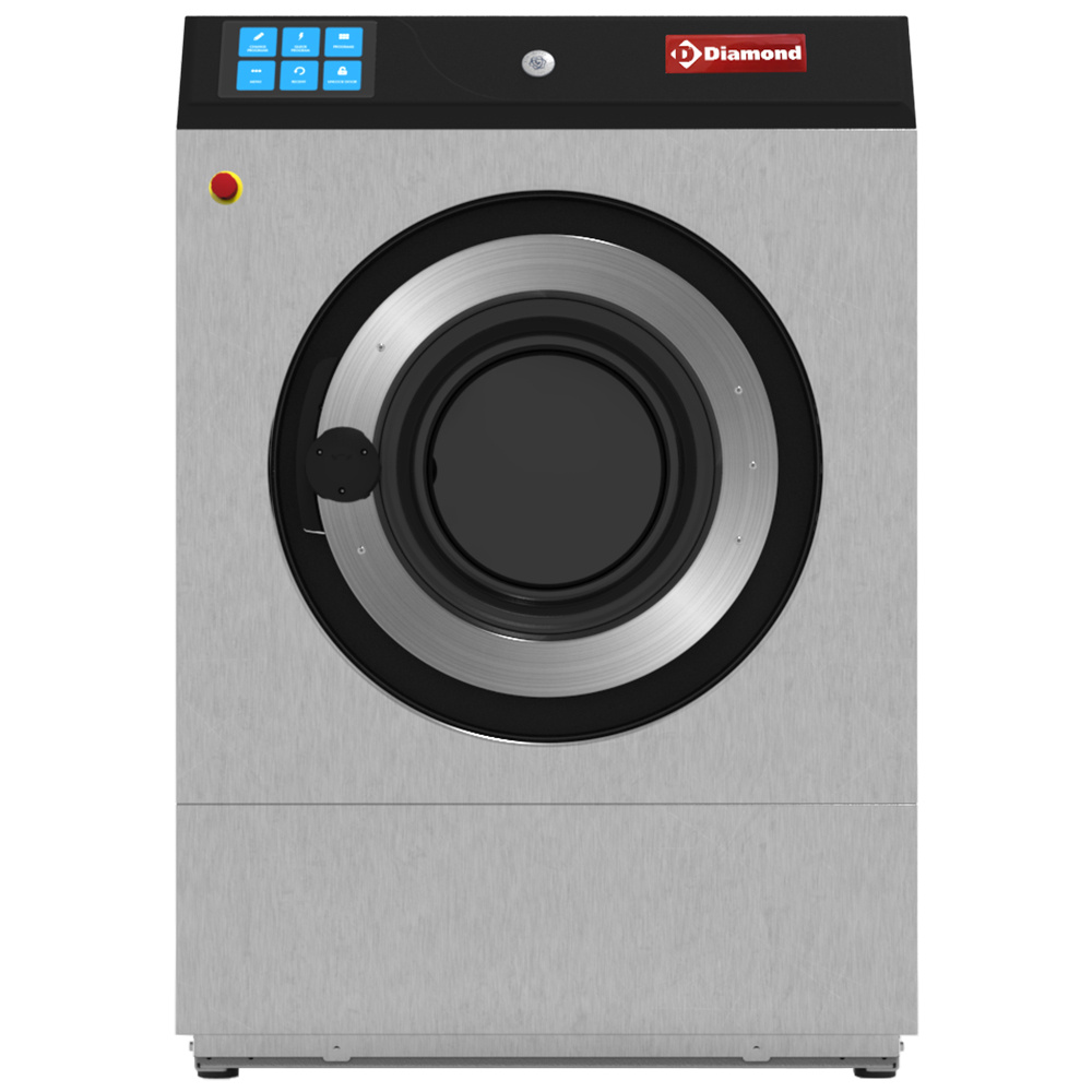Diamond Lave-linges professionnels Waschmaschine zur Bodeninstallierung "Inox" 23 kg mit TOUCH SCREEN