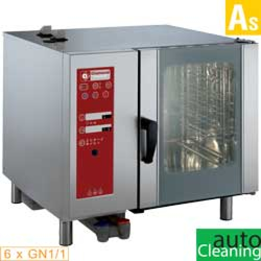 Diamond ELECTRIC Elektro Kombidämpfer mit Boiler & Konvektion, 6x GN 1/1+ Reininung