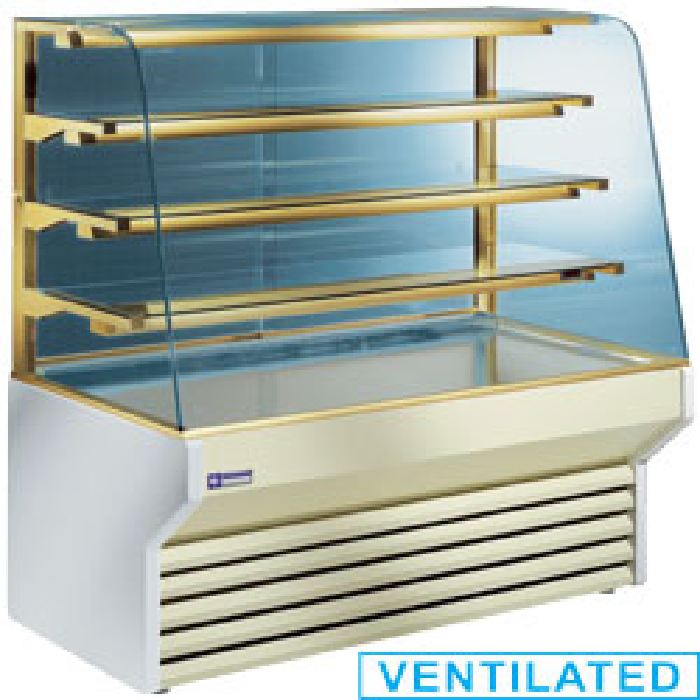 Diamond 1000 / VB / PASTRY Verkaufstheke gekühlt mit gebogenem Frontglas
