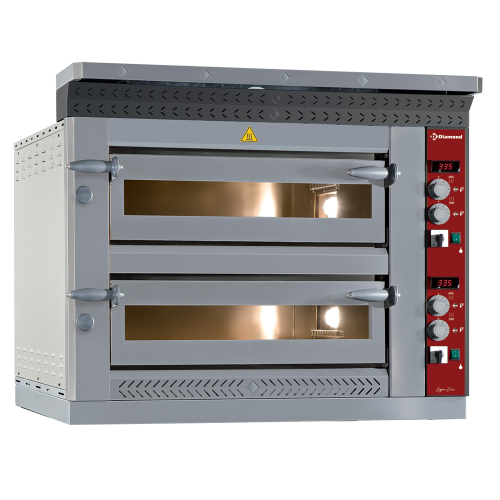 Diamond ELECTRIC Elektro Pizzaofen, 2x 6 Pizzen Ø 350 mm