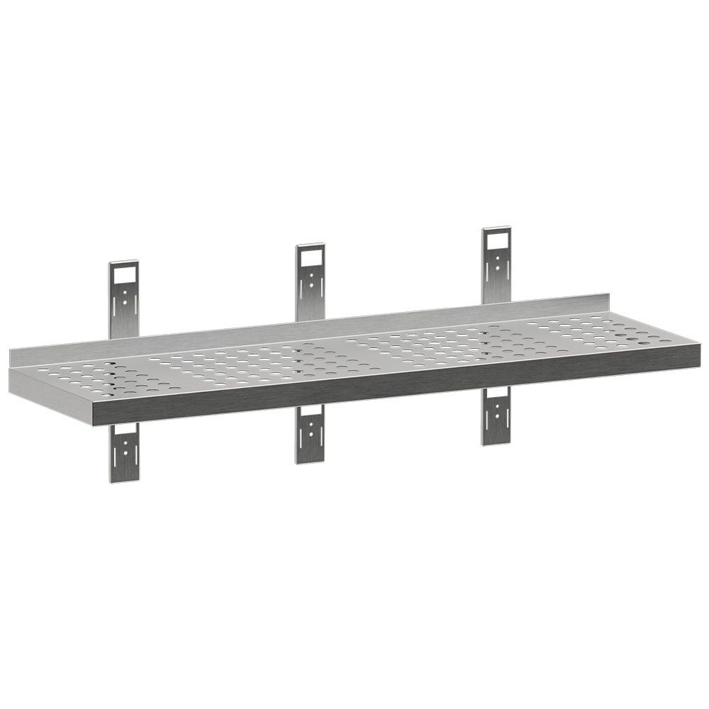 Diamond Wandregale Perforiertes Wandregal mit 3 Konsolen und 3 Wandschienen