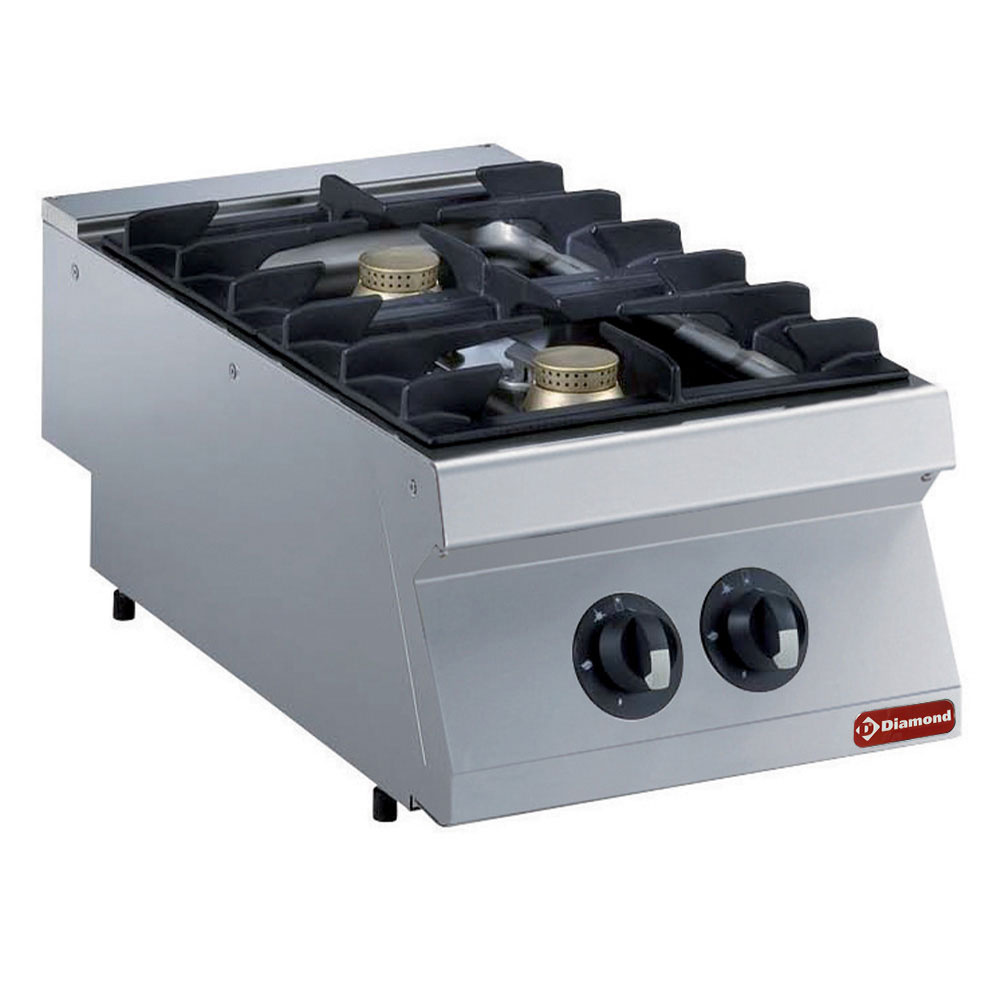 Diamond GAS Gasherd, 2 Brenner, 2x 5,5 kW -TOP-