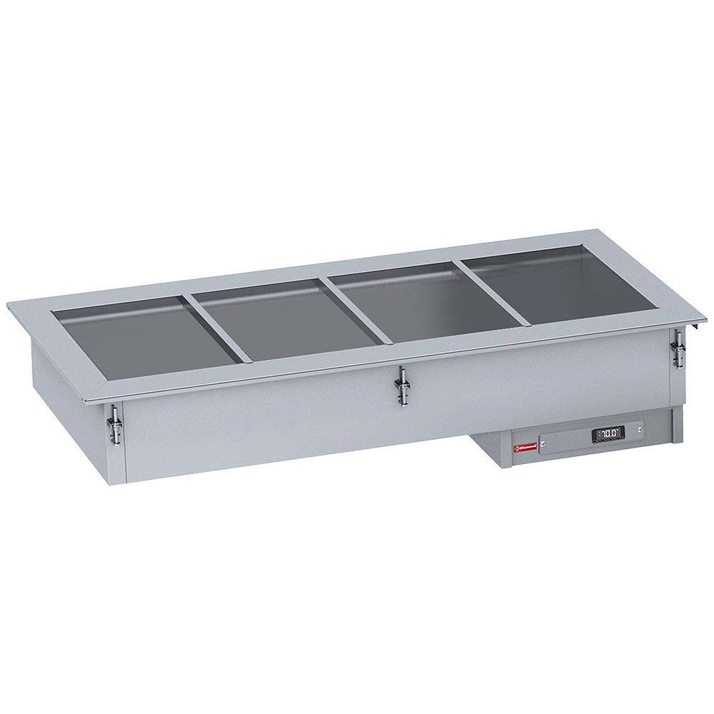 Diamond HOT DRY / VENTILATED Element Bain-Marie 4 GN 1/1 - ausgetrocknet - statisch