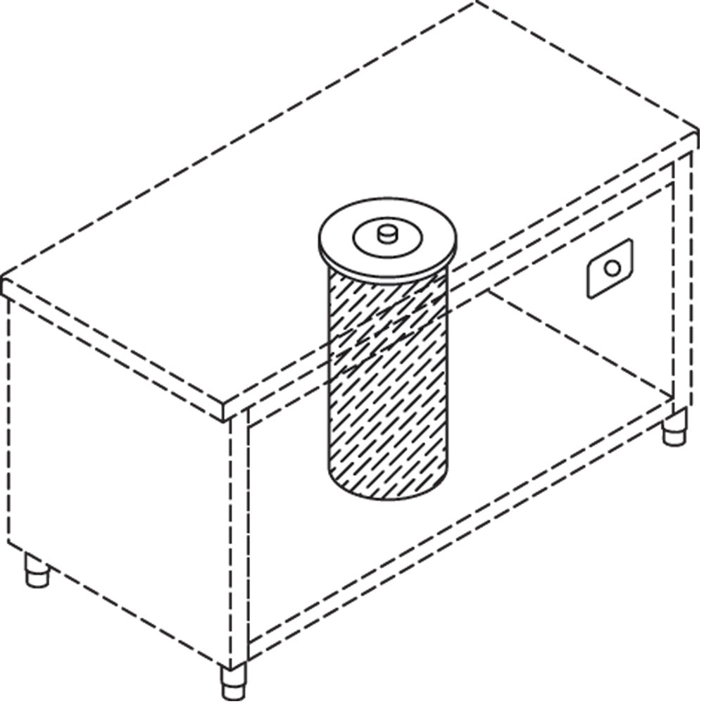 Diamond Modulare Self-service 800 Beheizter Tellerspender für 50-60 Teller mit einem Durchmesser von 190 - 260mm (inkl. Abdeckung)