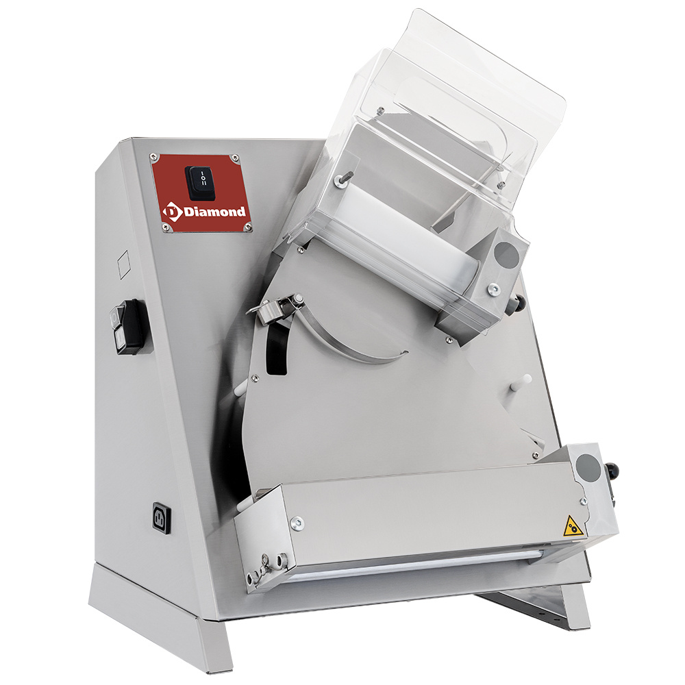 Diamond ELECTRIC Teigausrollmaschine aus Edelstahl Ø 320 mm, 2 Rollen