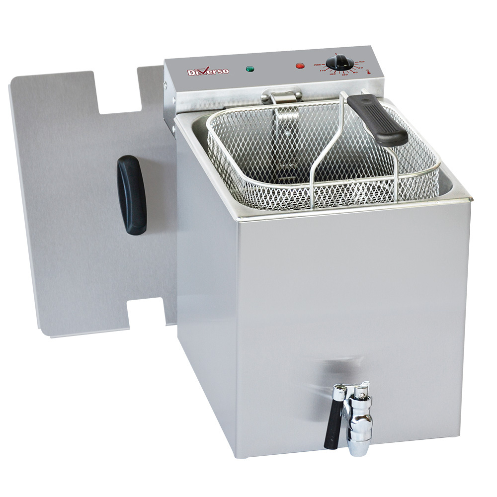 Diamond Friteusen Elektro Tischfriteuse 8 Liter + Ablasshahn