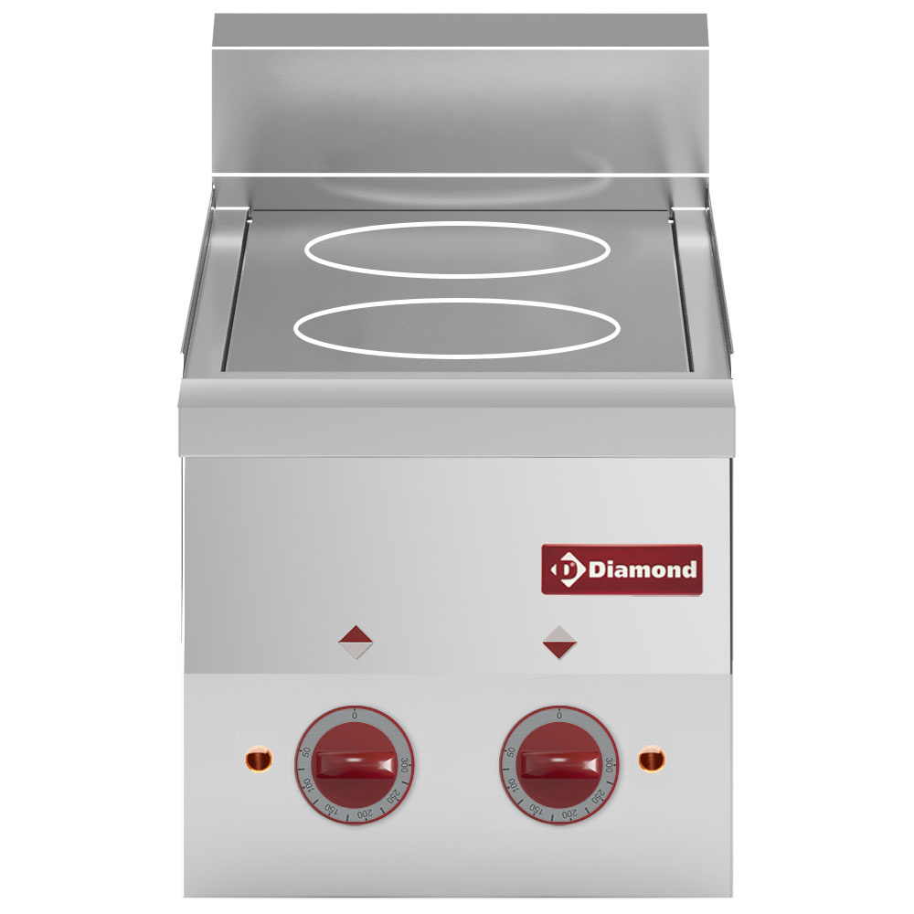 Diamond Kochserie PRO 600 Elektroherd 2 Cerankochflächen -Top-
