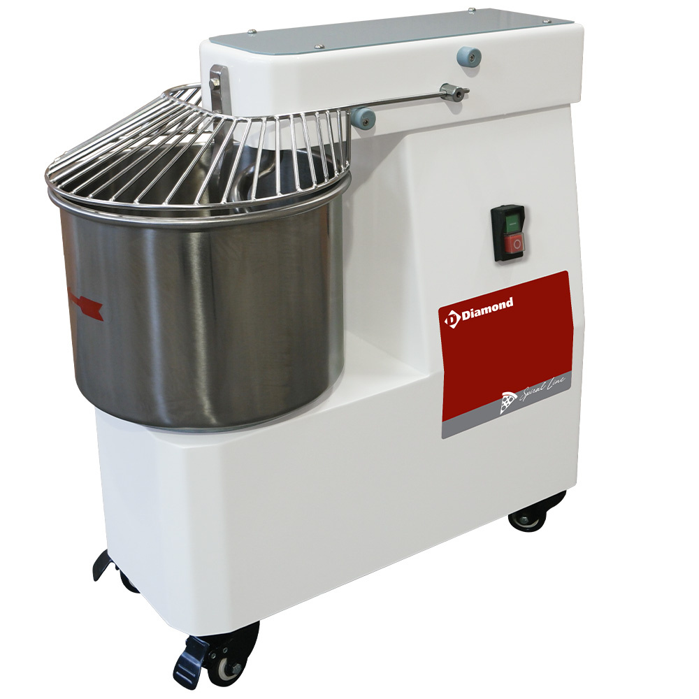 Diamond 1 SPEED / MONO Spiralkneter 10 Liter, auf Rädern