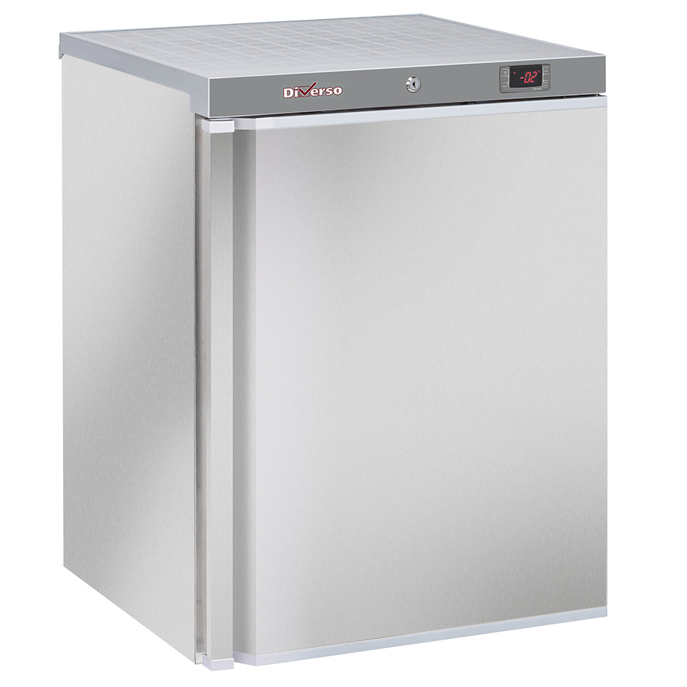 Diverso Kuehl/Gefrieschraenke Gefrierschrank, statisch, 200 Liter. aus Edelstahl