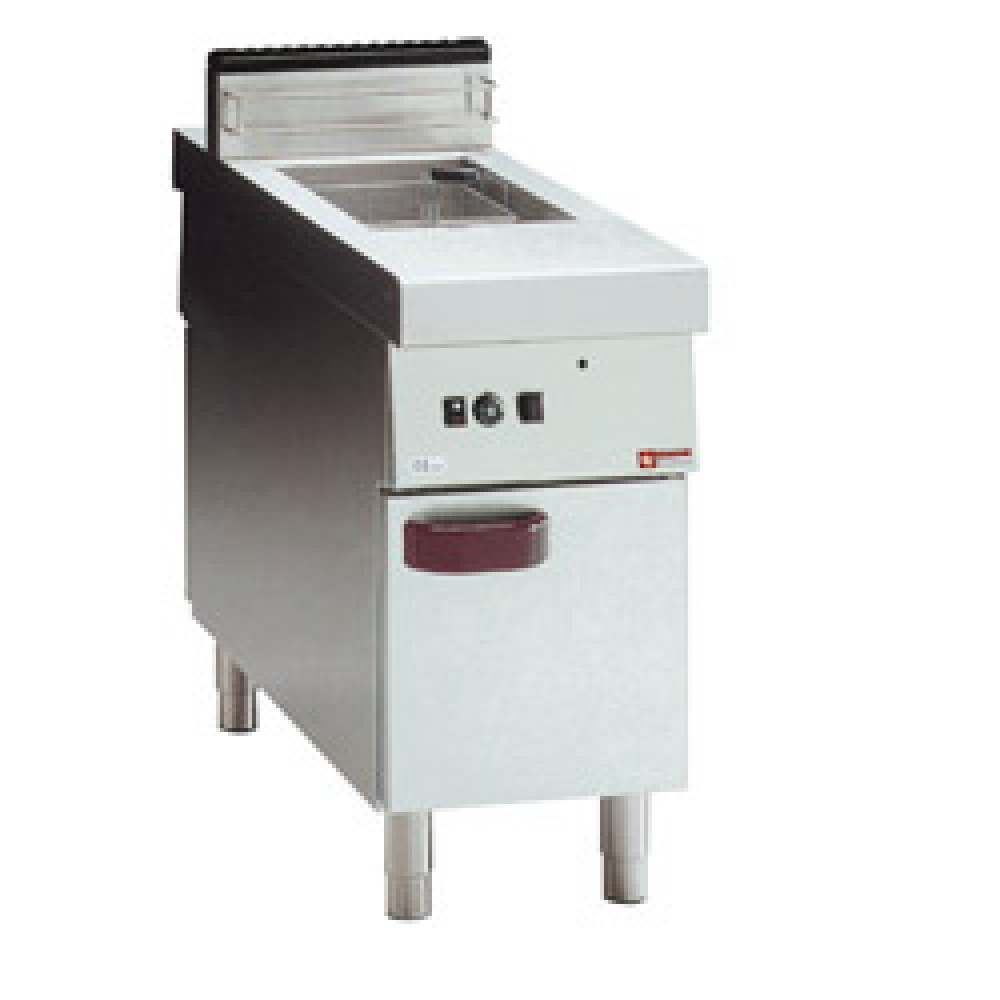 Diamond GAS Gas Friteuse, 1 Becken 13 L, Unterschrank "zentrales durchreichen"