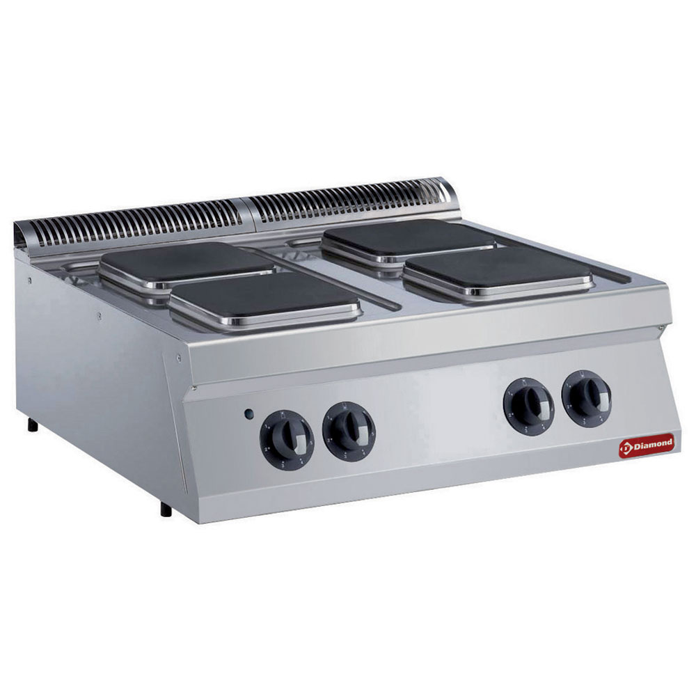 Diamond Kochserie MAXIMA 700+ Elektro Plattenherd mit 4 rechteckige Kochplatten -TOP-