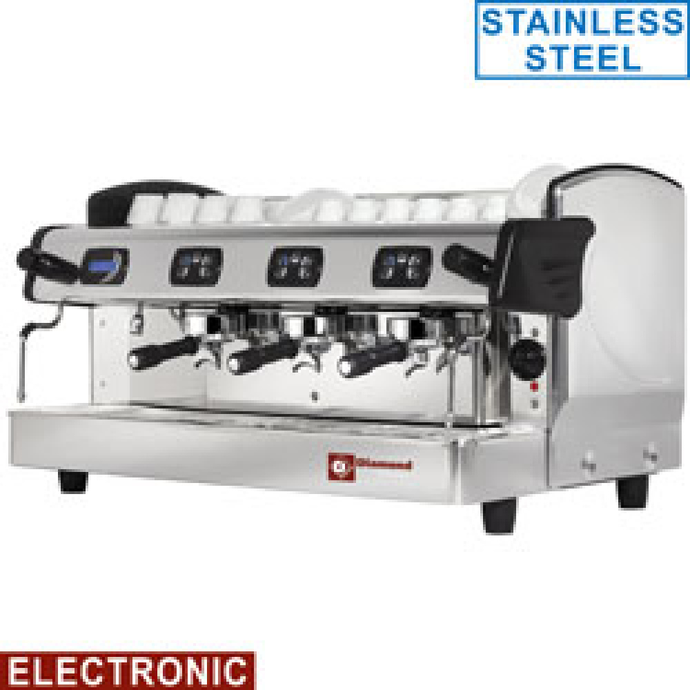 Diamond Espresso-Kaffeemaschinen Expressomaschine, 3-gruppig, automatisch (mit Display)