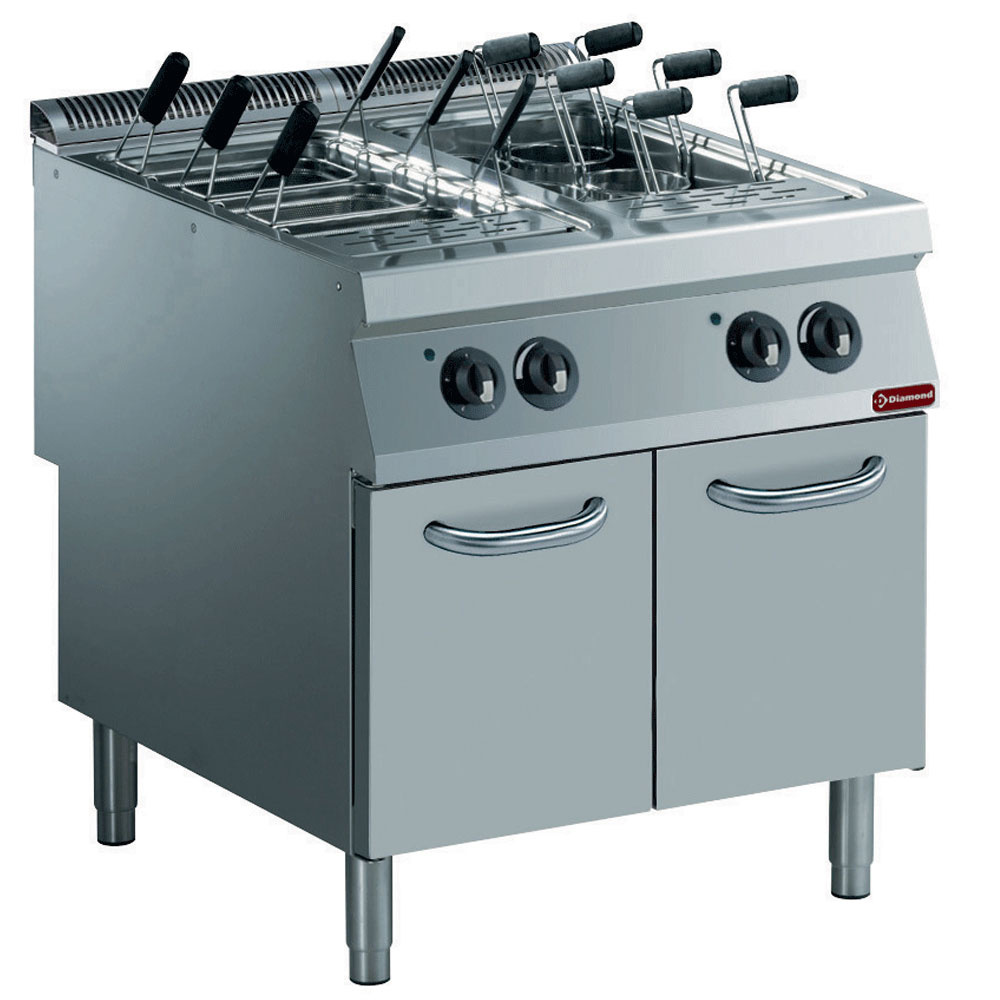 Diamond Kochserie 900+ Elektro Nudelkocher 2 Becken GN1/1 mit Unterschrank