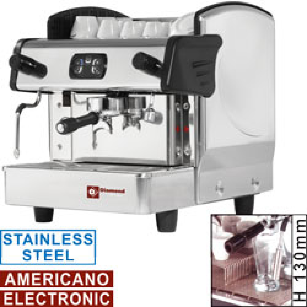 Diamond Espresso-Kaffeemaschinen Expressomaschine, 1-gruppig h130mm, auto. (Ohne display)