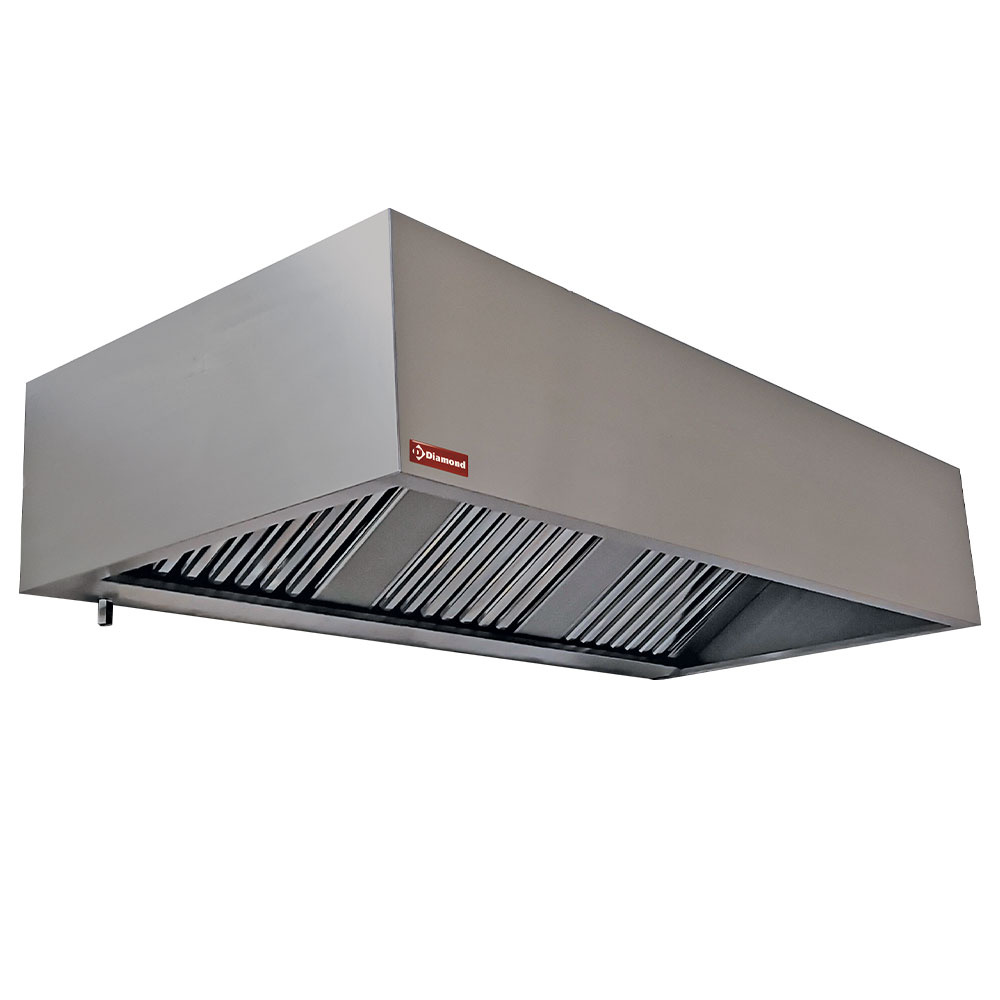 Diamond Profondeur 950 mm Wanhaube 2 Labyrinthfilter 400x500 mm