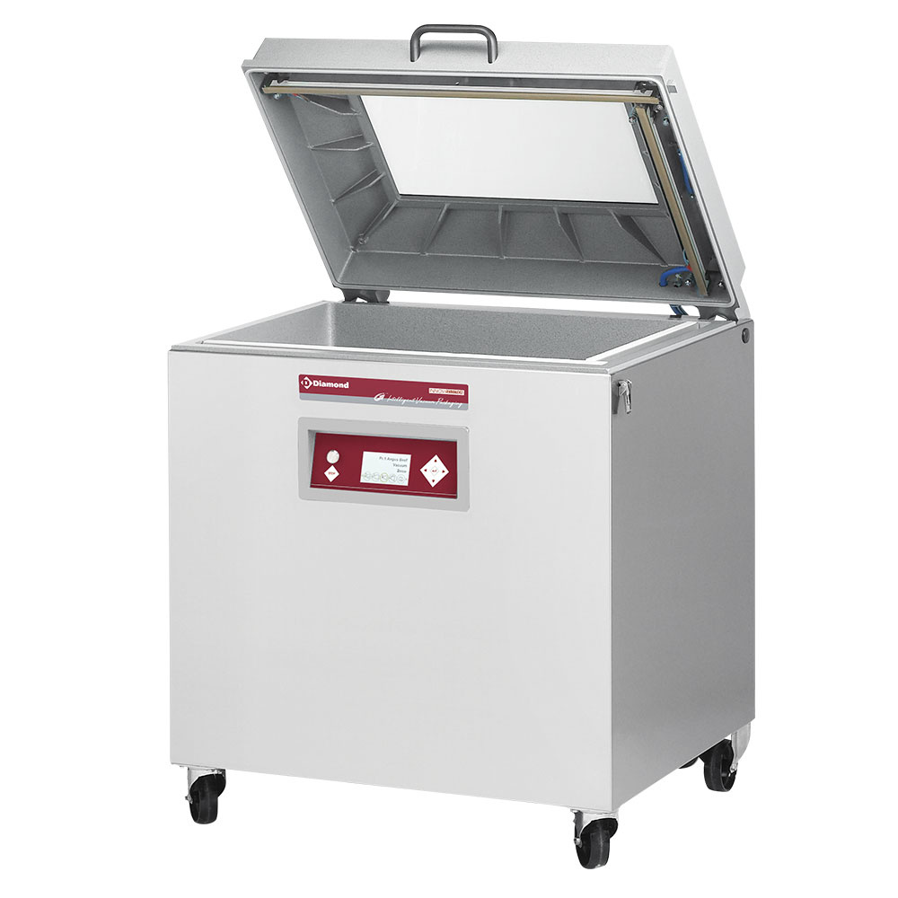 Diamond INTELLIGENT VACUUM PACK. Vakuummaschine, Aluminium behälter 800x500xh235 mm .-100 m3/Std. LCD-Bildschirm