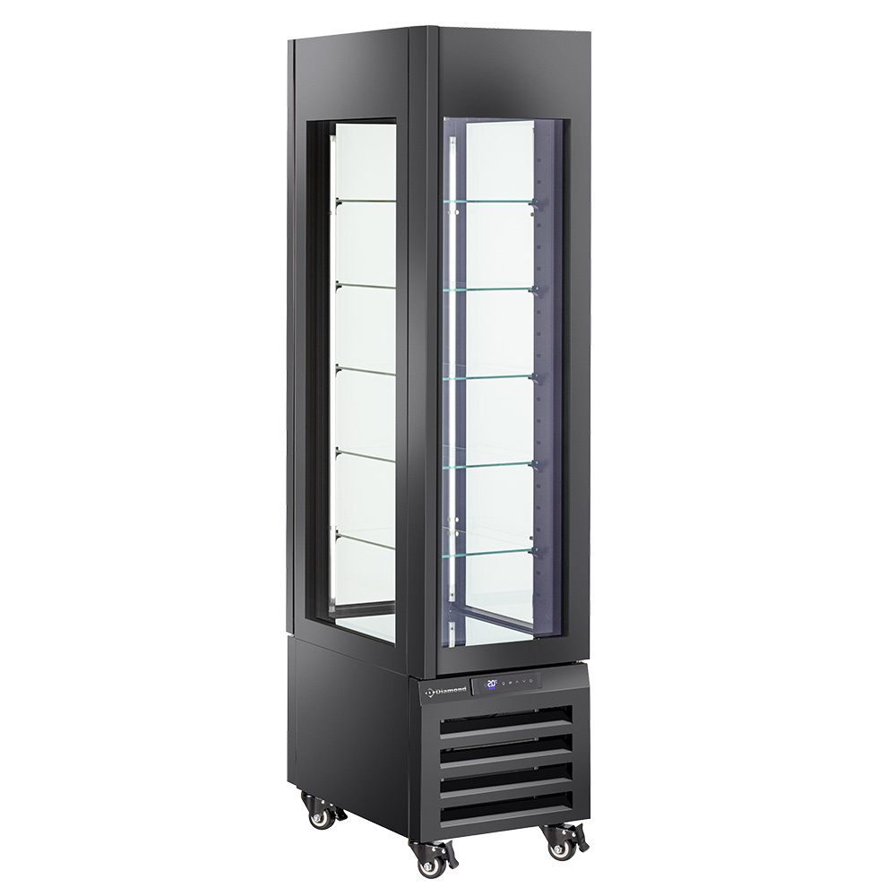 Diamond 260 Lt / PATRY-ICE CREAM Volle Vitrine 260 Lt., 5 Glasstufen, belüftet -ICE CREAM & PASTRY - SCHWARZ