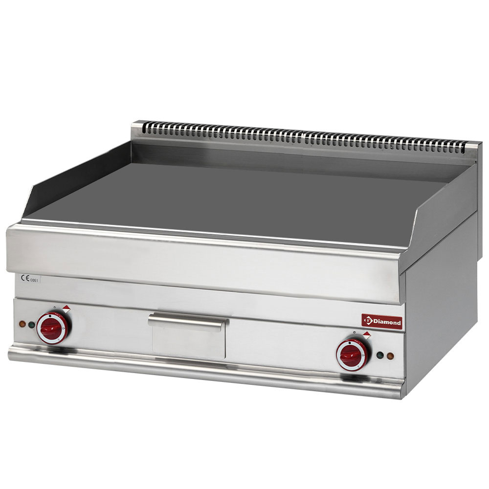 Diamond ELECTRIC Elektro Grillplatte, EXTRA BREIT glatt