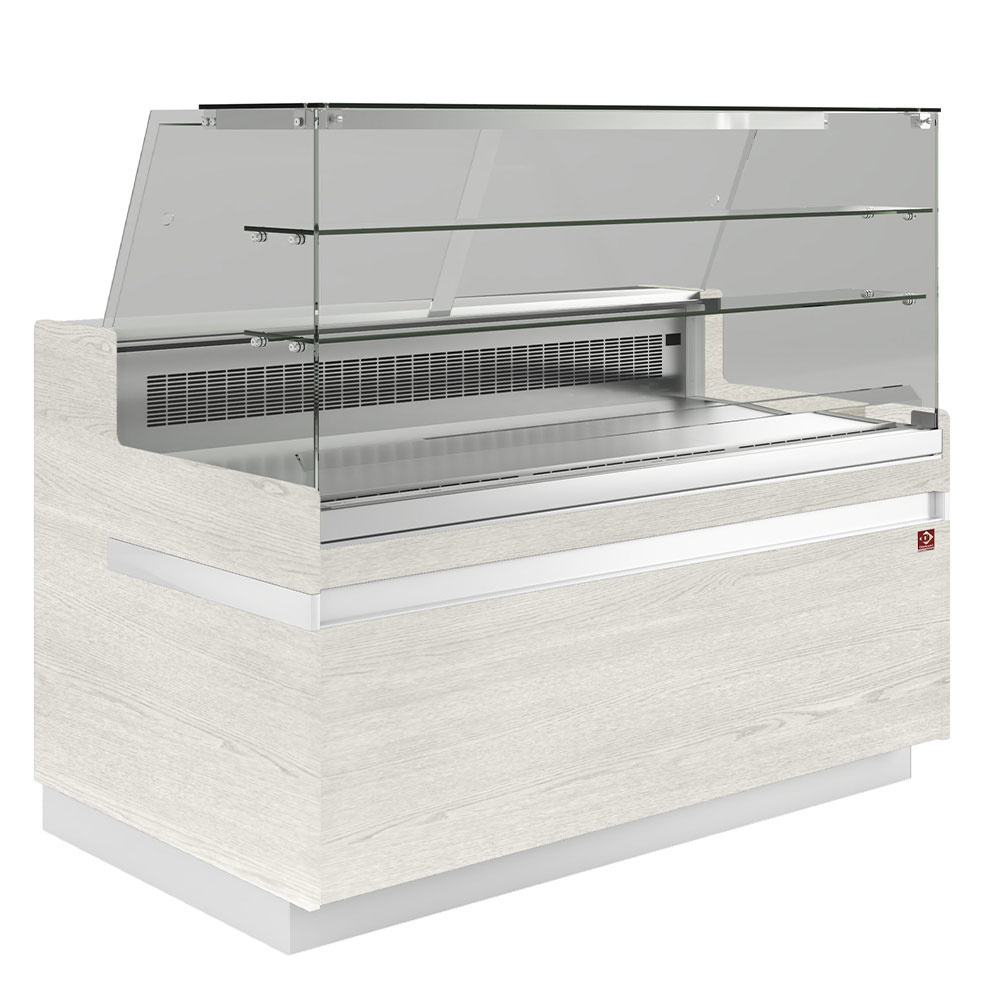 Diamond Vitrinen-Theken Verkaufstheke EN & GN, obere Glasscheibe, belüftet, ohne Reserve