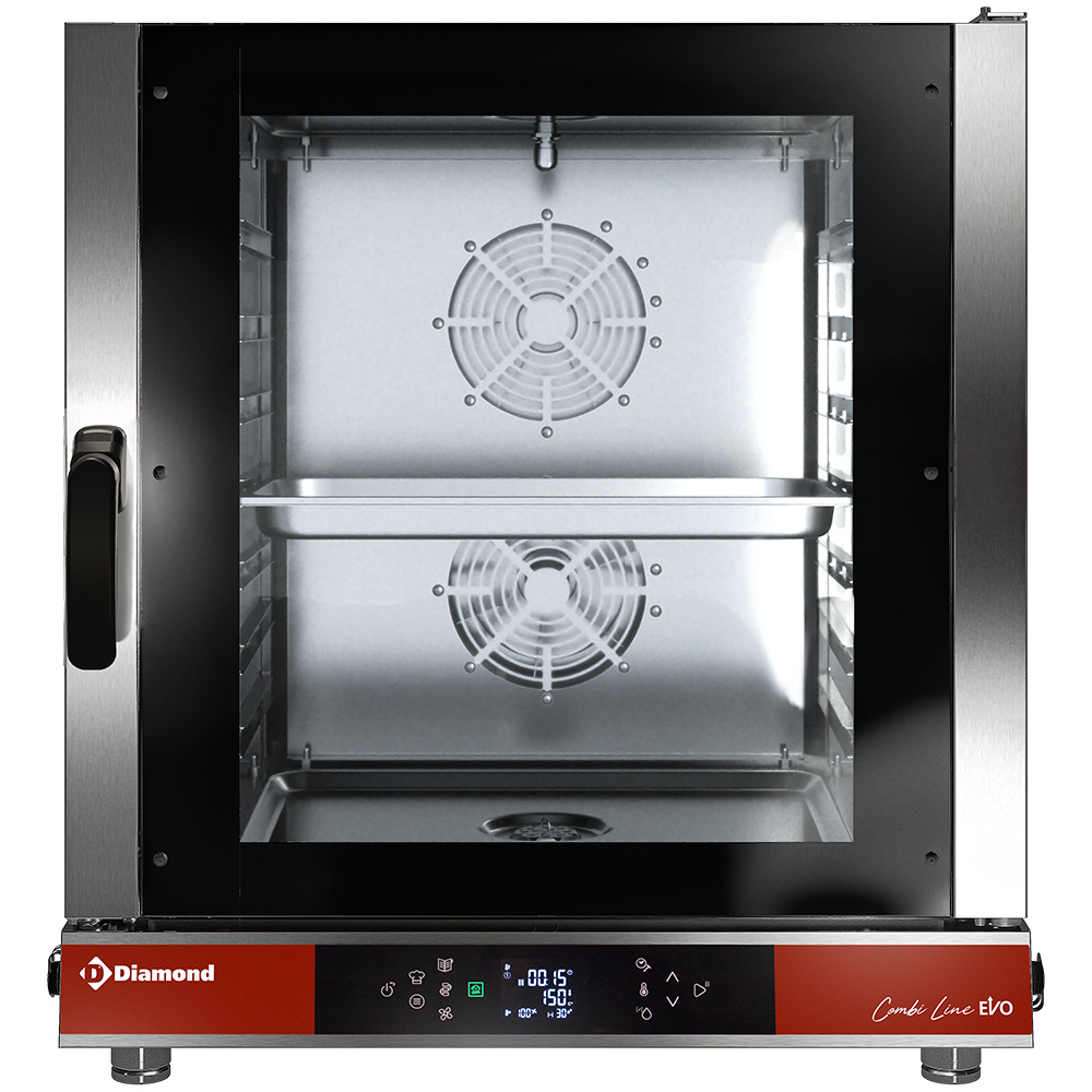 Diamond Kombidämpfer Direkt Elektroofen Dampf/Konvektion TOUCH/DIGIT, 7x GN 1/1 - AUTO-CLEANING