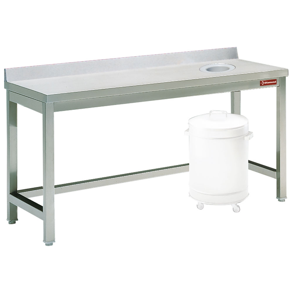 Diamond Ablagetische Vorbereitungstisch unten offen+ Aufkantung u.